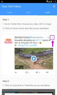 Save Twitt Videos android App screenshot 2